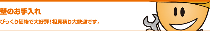 壁のお手入れ 壁のお手入れ